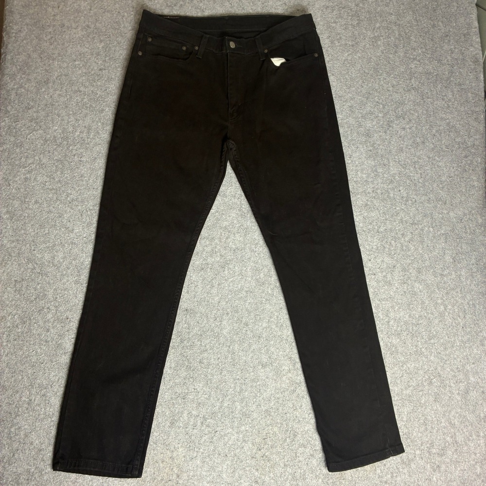 Levis 511 Slim Fit Jeans Men's 37x31 Black Stretch Denim Pants Cotton Classic